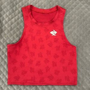 Run in rabbit crop top